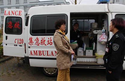 胶州市急救中心对急救分站进行一季度质控检查