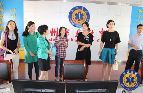 即墨市急救中心来胶州市考察学习急救知识宣传培训工作